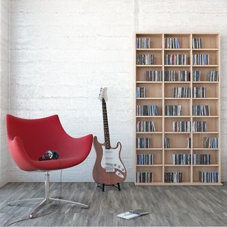 Vicco Estante Para Cds Jukebox, Sonoma, 102 X 178 Cm