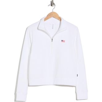Travis Mathew Tasmin Quarter Zip Sweatshirt in White at Nordstrom Rack, Size X-Small
