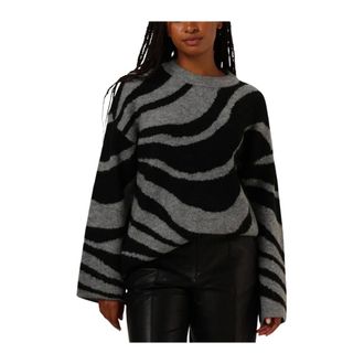 Object Object, Dames, Truien, Grijs, Maat: M Poliester