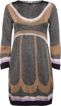 Missoni geometric-pattern knit dress - Grey
