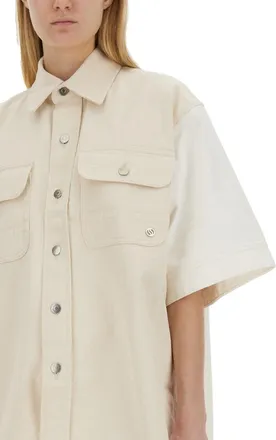 Stella McCartney 100% Cotton Denim Shirt - White