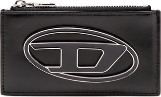 Diesel Flat card holder in nappa leather - Card cases - Woman - Black