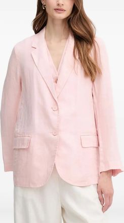 Benetton notched lapel button blazer - Pink