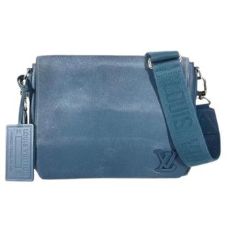 Louis Vuitton Pre-owned Vintage Schoudertas - Dames - Pre-owned - Blauw - Maat: ONE Size Leer