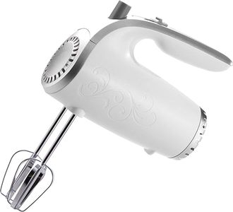 Brentwood 5 Speed Hand Mixer- White