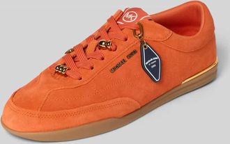 Michael Kors Sneaker aus Leder mit Zierperlen Modell NOLAN LACE UP in Orange, Gr&ouml;&szlig;e 36