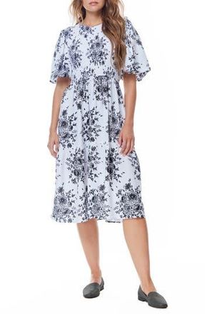 By Design Palmer Smocked Bodice Maxi Dress in Forest Toile at Nordstrom Rack, Size X-Small