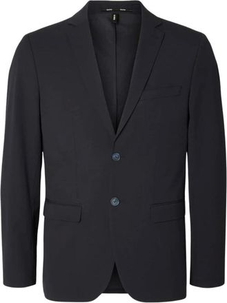 Selected Slim Fit Blazer - Heren - Pakken - Blauw - Maat: S Leer