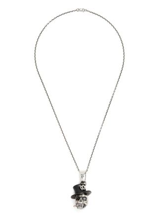 Yohji Yamamoto skull necklace - men - Silver - One Size
