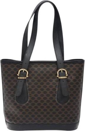 Celine Pre-owned Leather celine-bags - Dames - Vintage Shopper - Zwart - ONE Size - Leer - Vintage