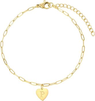 Adornia Initial Chain Bracelet in Gold-P at Nordstrom Rack