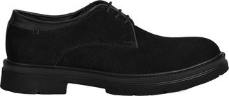 Desa Man Lace-Up Shoes - Leather Upper, Flat Heel, Breathable, Casual Sole | Black - 43