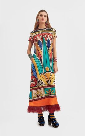 La DoubleJ Swing Dress in Philae Placée Multicolor at Nordstrom, Size X-Small It