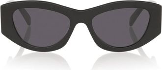 Celine Triomphe Grey Irregular Ladies Sunglasses CL40308 01A 55