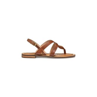 Geox Schoenen, Dames, Bruin, 36 EU, Leer, D Sozy QC C Sandal