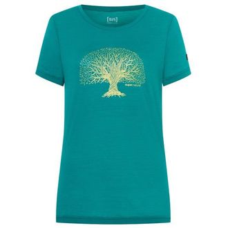super.natural Tree of Knowledge Tee Merinoshirt f&uuml;r Damen | t&uuml;rkis