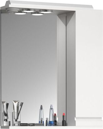 ebuy24 Armario de baño vcm atemporal Dimensiones aprox. al. 71 x an. 60 x p. 14 cm espacio de almacenamiento suficiente Armario de espejo en estilo country