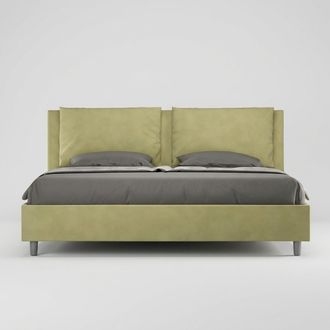 Les Tendances Cama Matrimonial Contenedor Moderno Antea 200x200 Color: Verde Oscuro - Versi&oacute;n: Con Caja De Almacenaje