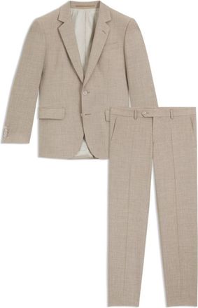 BOSS BECKHAM x Two-piece suit in virgin wool, silk and linen