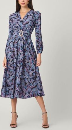 Shoshanna Kendall Chateau Paisley Dress in Violet Multi at Nordstrom, Size 12