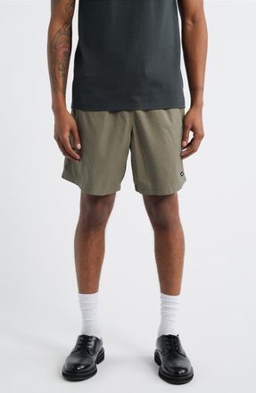 Obey Easy Belted Trail Shorts in Smokey Olive Faded Wash at Nordstrom, Size Xx-Large