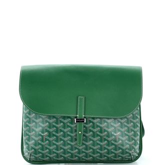 Goyard Coursier Messenger Bag Coated Canvas and Leather