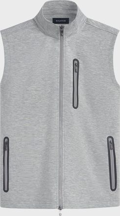 Bugatchi Mens Mock-Neck Knit Vest