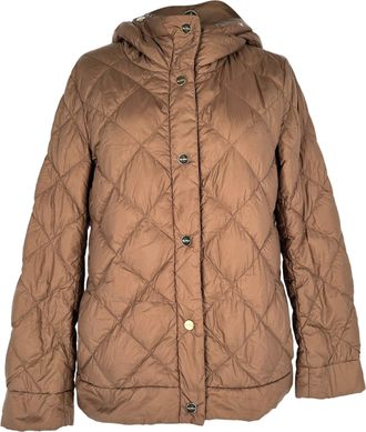 Max Mara The Cube Reversible Down Jacket in Brown Polyamide