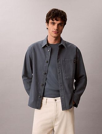 Calvin Klein Cotton Canvas Shirt Jacket