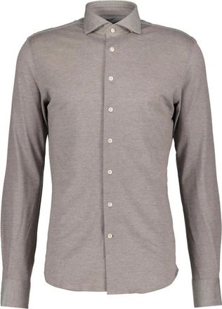 Profuomo Casual Overhemden - Heren - Casual Overhemden - Bruin - XL - Overhemden