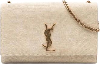 Saint Laurent Pre-owned Cross Body Bags, female, Beige, Size: ONE SIZE Pre-owned The Kate