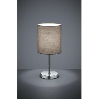 Trio Leuchten Sobremesa Jerry Cromo Pantalla Gris &Oslash;13 Cm Trio Lighting