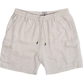 Burnside Cotton & Linen Blend Cargo Shorts in Natural at Nordstrom Rack, Size X-Large