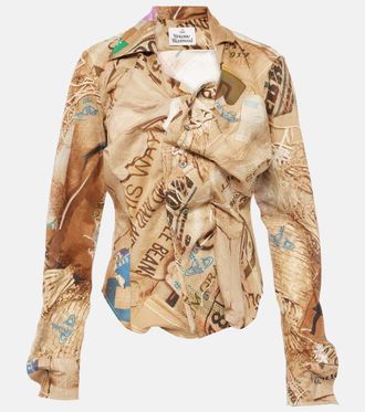 Vivienne Westwood Camicia Drunken in cotone con stampa