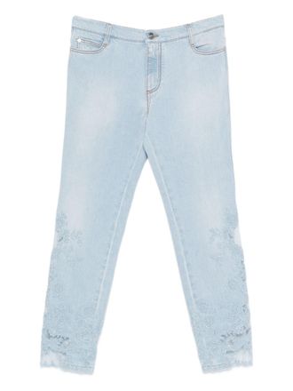 Ermanno Scervino Jeans in denim ricamato Ermanno Scervino