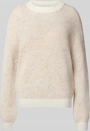 Fynch-Hatton Fynch-Hatton Strickpullover aus Alpaka-Mix mit Rundhalsausschnitt in Hellbraun, Größe XXL