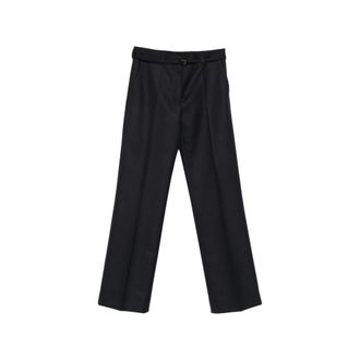 Dries Van Noten Blue Tailored Pleated Pants
