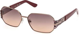 Guess GU00356 36F Womens Sunglasses Gold Size 58