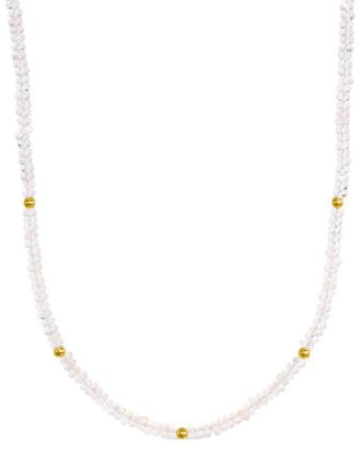 Jewelmak 14K Rose Quartz Necklace