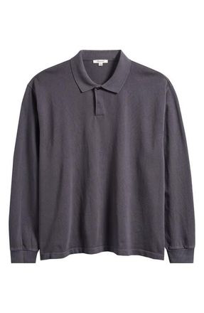 Madewell Compact Knit Polo in Coal at Nordstrom, Size Xx-Large