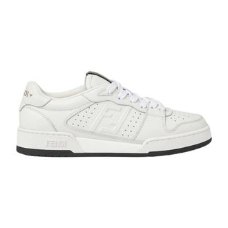 Fendi Schoenen, Dames, Wit, 37 1/2 EU, Leer, Match Trainers