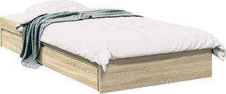 vidaXL Estructura De Cama Con Almacenamiento Roble Sonoma 80 X 200 Cm Vidaxl