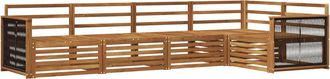 vidaXL Conjunto De Sof&aacute;s De Exterior 5 Uds. Natural Vidaxl