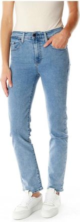 Levi's Slim-fit Jeans - Dames - Slim Fit Jeans - Blauw - W30 L34 - Leer - Jeans