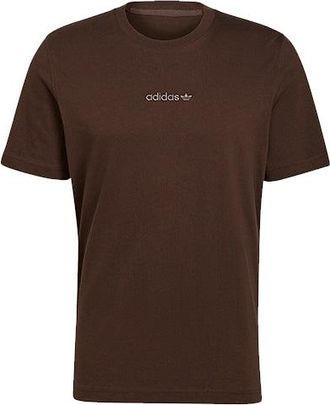 adidas originals Printing Logo Sports Short Sleeve Brown HP0442