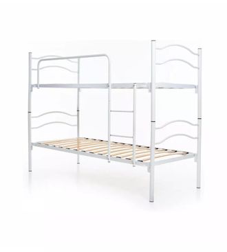 OEM Letto A Castello Singolo Scomponibile Somnus In Metallo Bianco 203x145,5x83 Cm