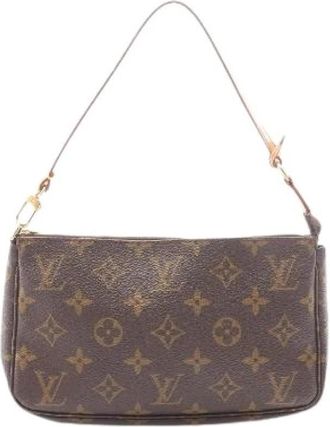 Louis Vuitton Pre-owned Pochette Accessoires Monogram Handbag - Dames - Vintage Schoudertas - Bruin - ONE Size - Vintage