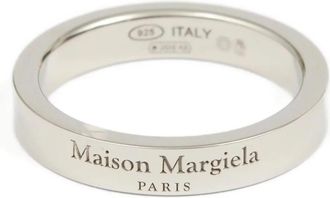 Maison Margiela Logo Ring - Heren - Ringen - Grijs - 44 MM - Accessoires