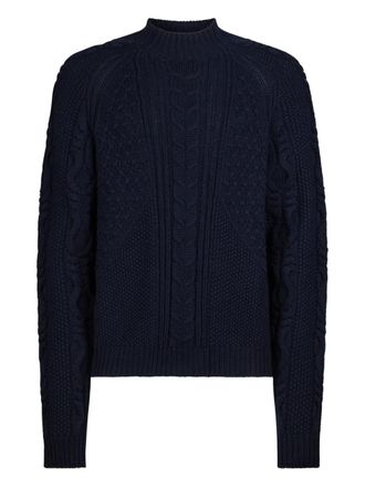 Dondup cable knit sweater - Blue
