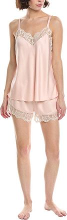 Flora Nikrooz 2Pc Charmeuse Lace Cami & Short Set